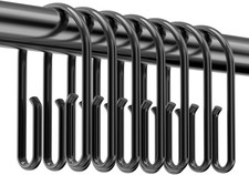 Black Shower Curtain Hooks Rings  Double Sided Shower Curtain Rings Rust