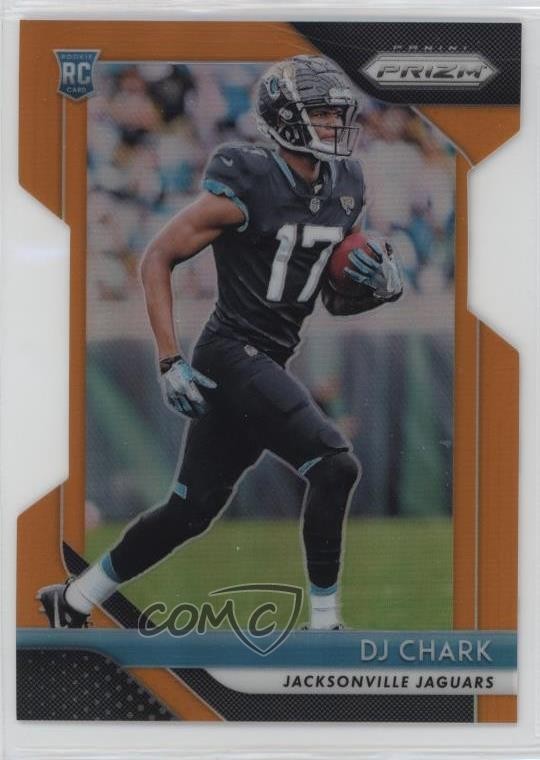 2018 Panini Prizm Rookie Orange Prizm 123/249 DJ Chark Jr #223 Rookie RC 1d3a