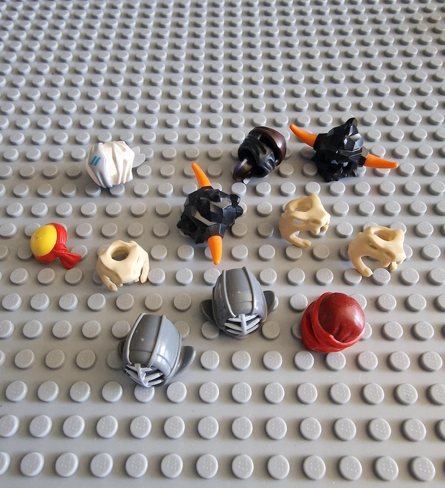 Lego Ninjago Minifigur Figur Kopfbedeckung Zubehör 11 Stück P46 - Bild 1 von 1