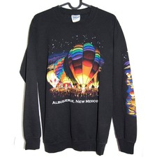 Vintage Crewneck Sweater Size Small Hot Air Balloon Sweatshirt Albuquerque NM