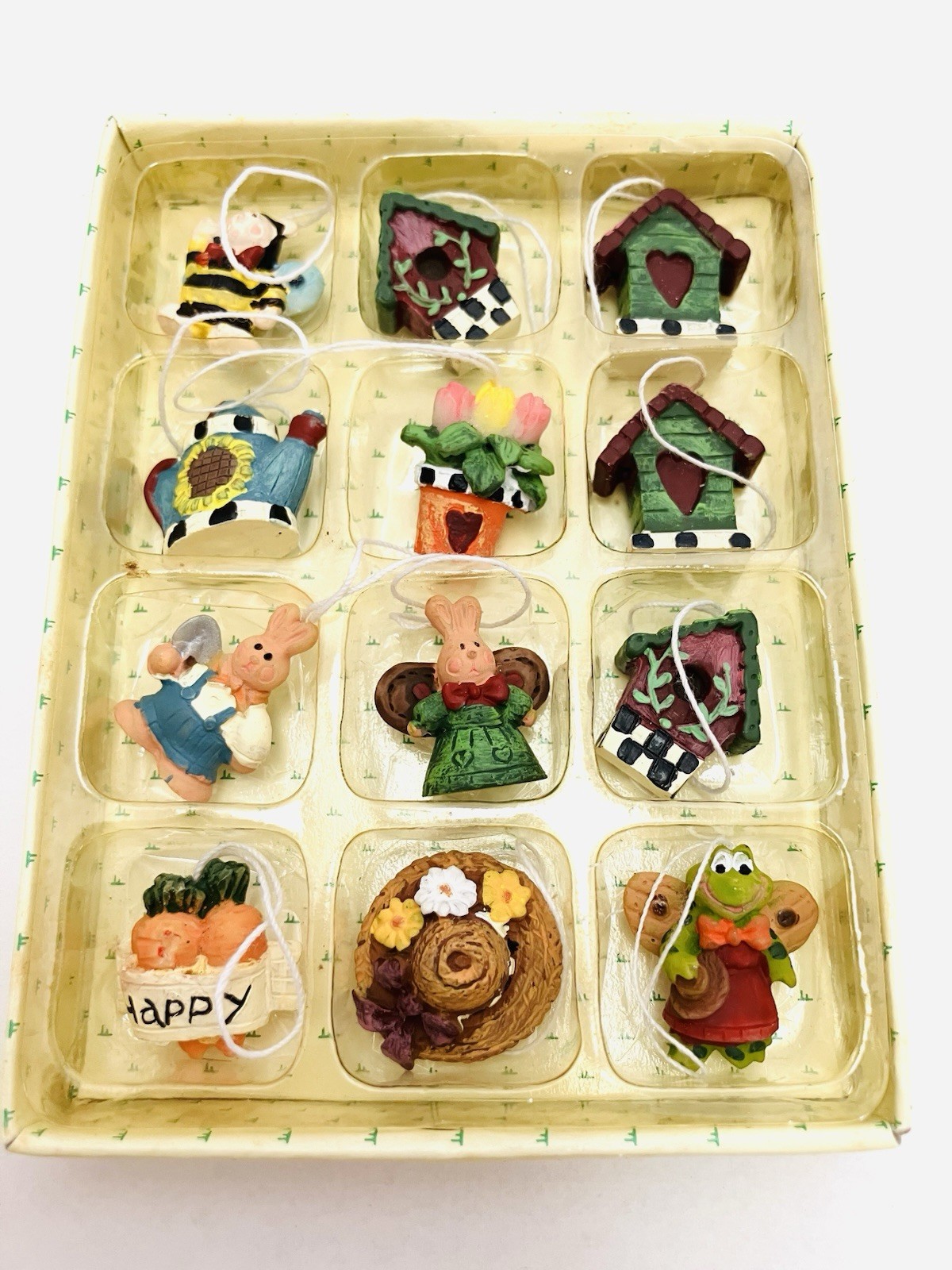 Darice Vintage Miniature Resin Spring Gardening Ornaments Se