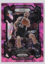 2023-24 Panini Prizm Pink Ice Prizm Manu Ginobili #190 HOF 1oa8