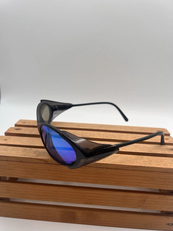 Vintage Jackson Safety Z87 Sunglasses Blue Mirror Wraparound ANSI Retro 90s Y2K - Image 3 of 4