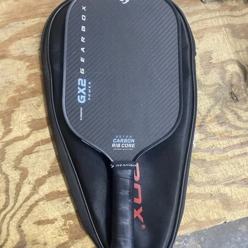 Gearbox Elongated GX2 Carbon Rib Core Pickleball Paddle Black Model