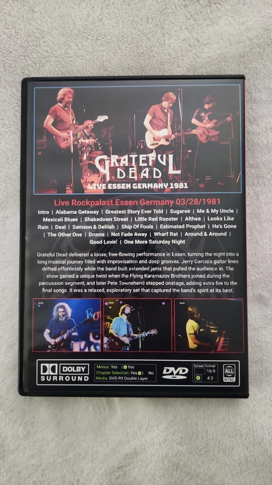 GRATEFUL DEAD Dead Live Rockpalast Essen Germany 03/28/1981 DVD (REMASTERED) - Image 2 of 4