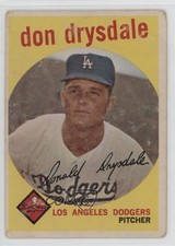 1959 Topps Don Drysdale #387 HOF 0xc6
