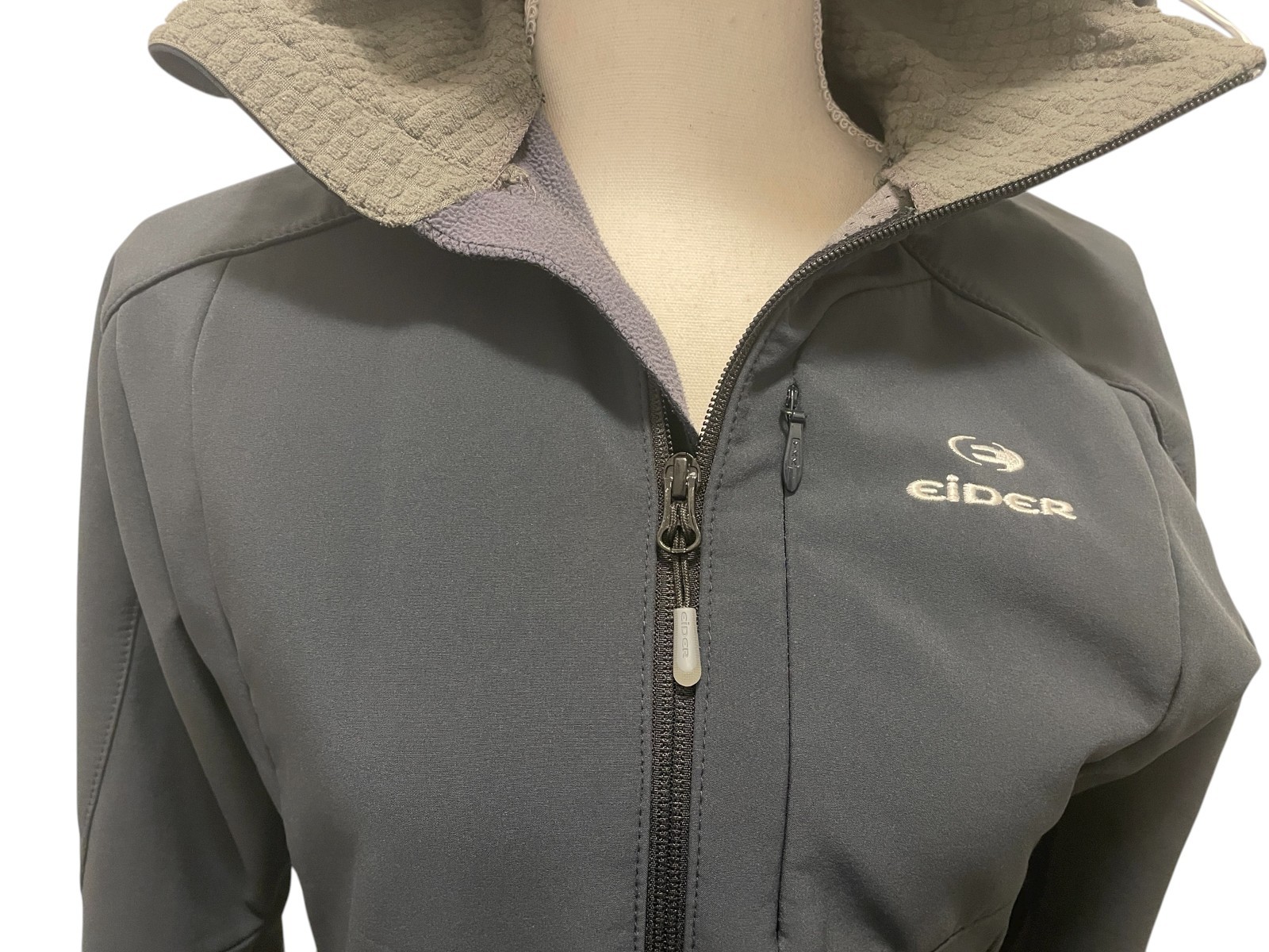 Eider Windefender Black Softshell Full Zip Hooded… - image 3