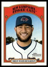 2021 Topps Heritage Minor League Simeon Woods Richardson New Hampshire Fisher