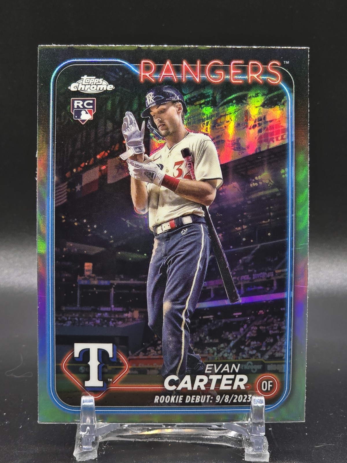 2024 Topps Chrome Update Series Evan Carter #USC199 Refractor