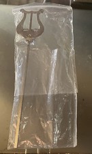 Trumpet Lyre Nickel Straight Long Stem