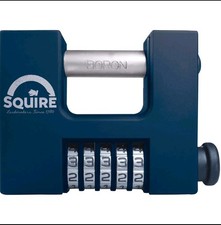 Squire CBW85BX Hi-Security Shutter Combination Padlock 83mm Boxed HSQCBW85BX