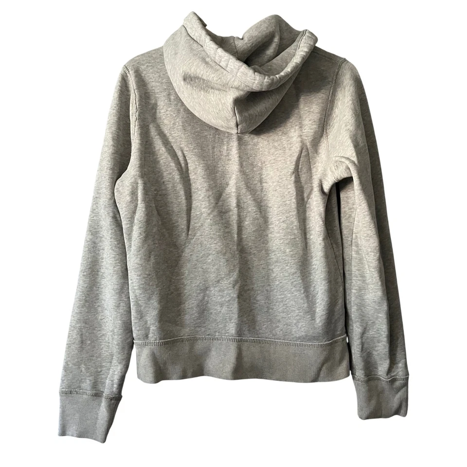 Hollister California Sudadera con Capucha Cremallera Completa Mediana Gris Jaspeado Polar Sudadera Foto 3 de 4