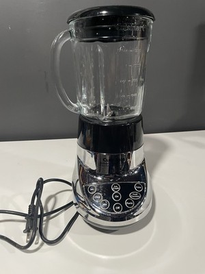 CUISINART Smart Power Duet Blender Food Processor Chrome Black Tested Works!