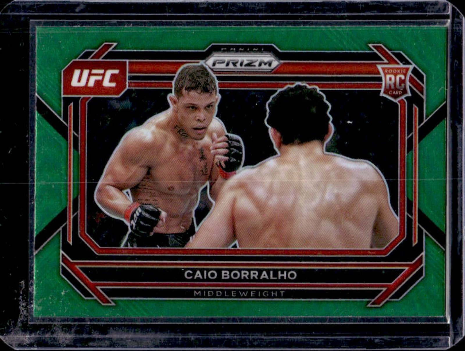 2023 Panini Prizm UFC Caio Borralho RC Green Prizm Rookie #68