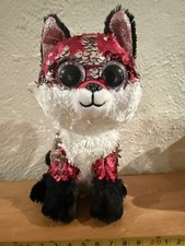 Ty * Beanie Boos * Flippables~ 8" 'Jewel' the Fox * 2018 * NO Hang Tag - EUC