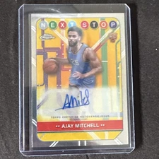2024-25 Topps Chrome Basketball Ajay Mitchell RC #NSS-AM Next Stop Signatures