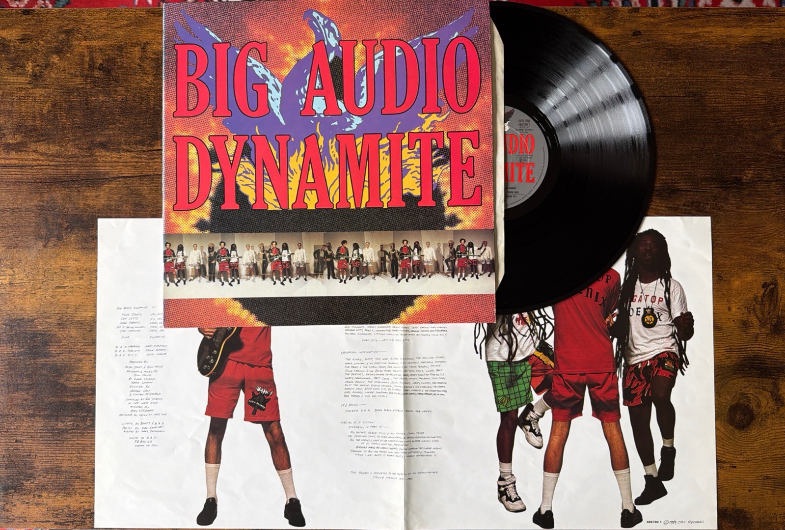 Big Audio Dynamite - Megatop Phoenix Vinyl LP Record Insert 4657901 CBS 1989 G+