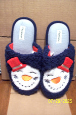Women's Dearfoam "Snowman" Slide-In Slippers - NEW - Size Large - 9-10 
