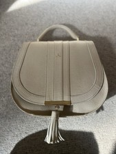 DeMellier Cream Snake Saddle Bag