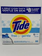 Tide Free & Gentle Powder Laundry Detergent 68 Loads New