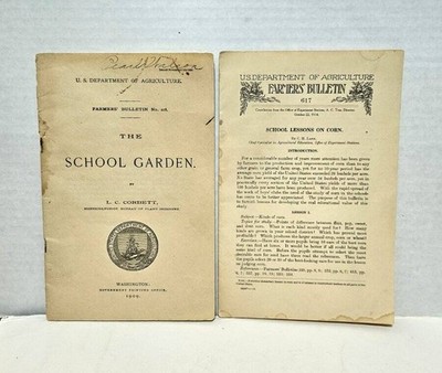 U.S. Dept. of Agriculture Farmers Bulletin No. 218 & 617 Lessons on Corn School