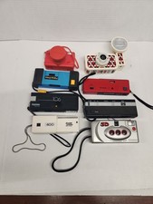 Mixed Lot Of Film Cameras And Bags Vintage 35mm 110 8 Cameras