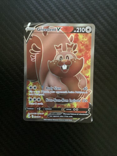 GREEDENT V 256/264 ULTRA RARE FUSION STRIKE HOLO NM