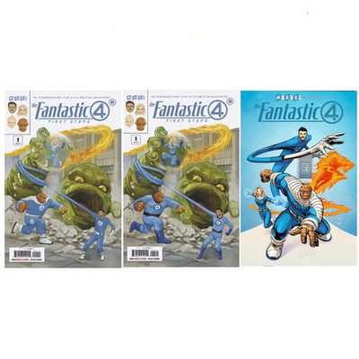 アメコミリーフ CGC 9.8 Fantastic 4: First Steps Fantastic Four First Steps: #1 [CVR Cover A B C Movie Bundle
