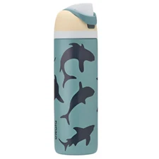 Owala FreeSip Stainless Steel Water Bottle, 24oz, Color: Fin Frenzy