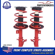 2PCS Front Complete Shock Strut & Spring Assembly For Nissan Altima 2007 - 2013