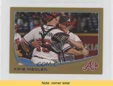 2013 Topps Mini Gold 18/62 Kris Medlen #344 READ 4l6