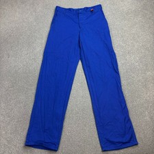 VINTAGE French Trousers Adult 28x30 Blue Work Wear Chore Canvas Utility Men