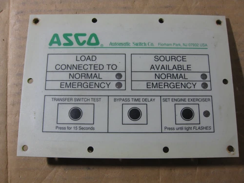 Asco 45195 Engine Exerciser Control Board for A300210461C Series 300 Automatic