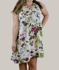 Umgee Floral Shift Dress - Plus Size XL