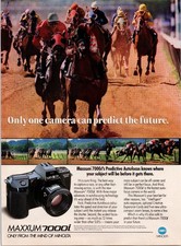 Minolta Maxxum 7000i Camera Vintage 1988 Full Page Magazine Print Ad