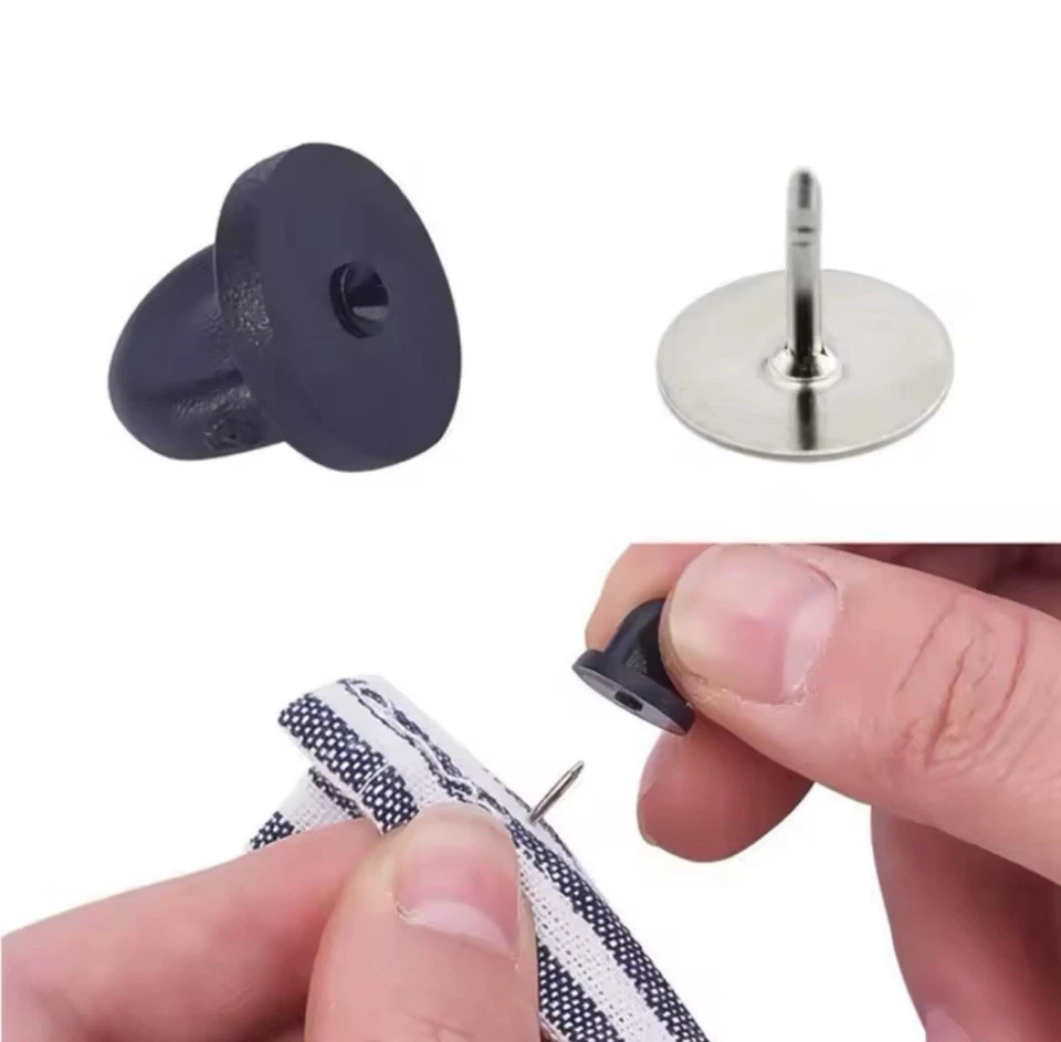 Rubber Pin Backs Heart Shape 25pc Rubber Backers Multicolored Mix FREE SHIPPING - Image 4 of 4