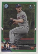 2018 Bowman Draft Chrome Green Refractor 47/99 Jayson Schroeder #BDC-23 0x1