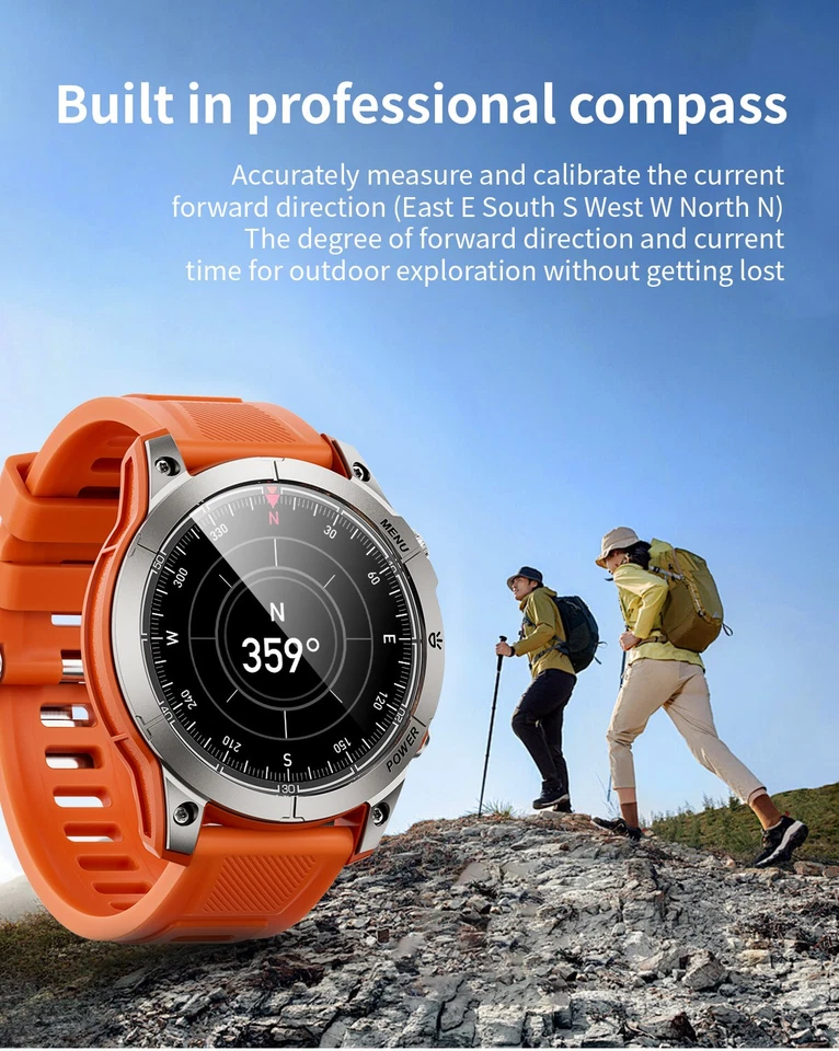 Reloj inteligente Bluetooth Llamadas Reloj inteligente NFC Monitor cardíaco para IOS Android Regalo Foto 4 de 4