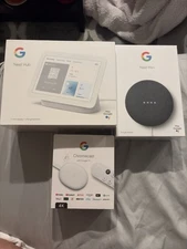 Google Home Bundle: Nest Hub, Nest Mini, Chromecast