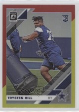 2019 Panini Donruss Optic Rookies Red & Yellow Prizm Trysten Hill #127 b2j
