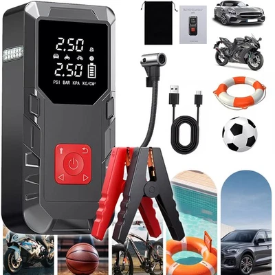 99800mAh 12V Car Jump Starter Pack Booster Battery Charger Emergency Power Bank