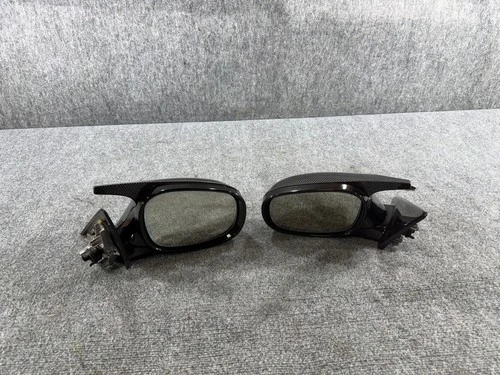 06-13 BMW E90 335 328 Sedan Left & Right Door Mirror Side View CARBON FIBER OEM