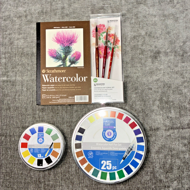 WATERCOLOR Artist Collection - PAINT, BRUSHES & PAPER 🖌️ NEW   - 50% off  (58)