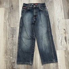Southpole Red Tab Wide Leg Baggy Jeans Kids Size 8