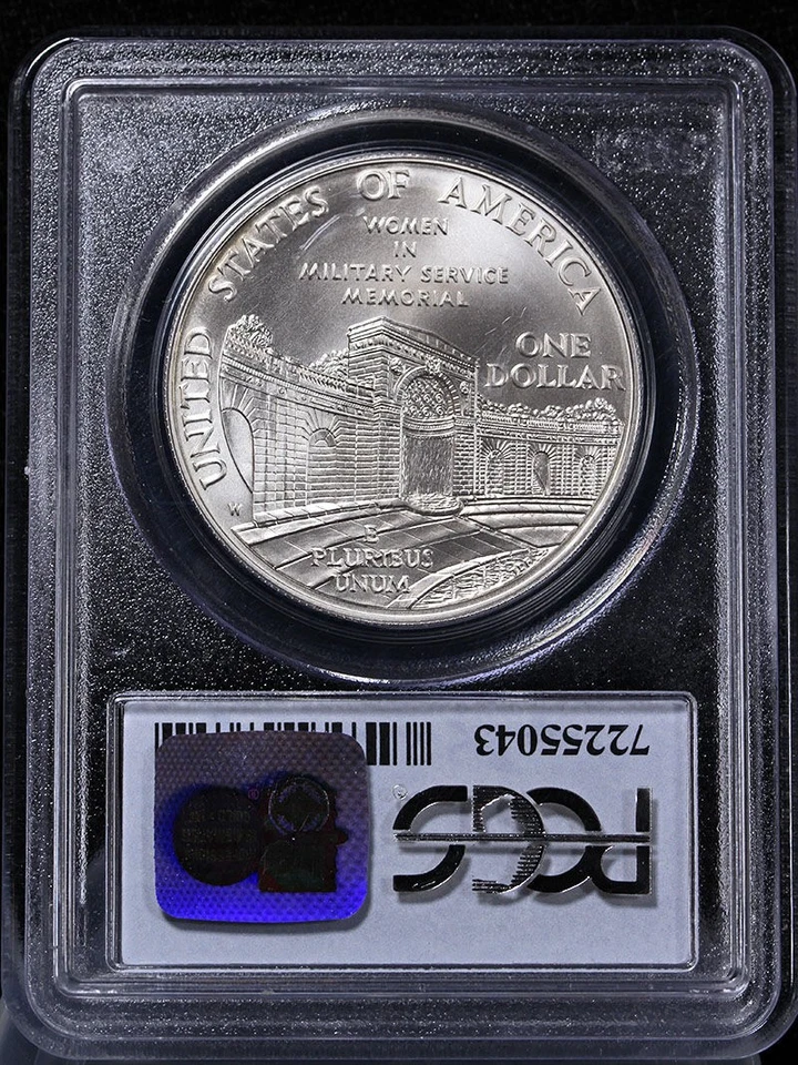 1994 Women Veterans Commemorative Silver Dollar $1 PCGS MS69 Jessica Lynch - Image 4 of 4