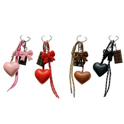 Stylish Key Holder Decorative Ribbon Charm Ideal For Handbags And Wallets