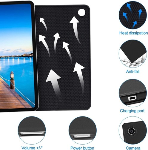 Tastatur Hülle Samsung Galaxy Tab A7 10.4" 2020 Slim Premium Smart Stand Cover - Bild 7 von 11