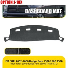 For 2002-2008 Dodge Ram 1500 2500 3500 Dashmat Dash Cover Dashboard Mat Car Pad