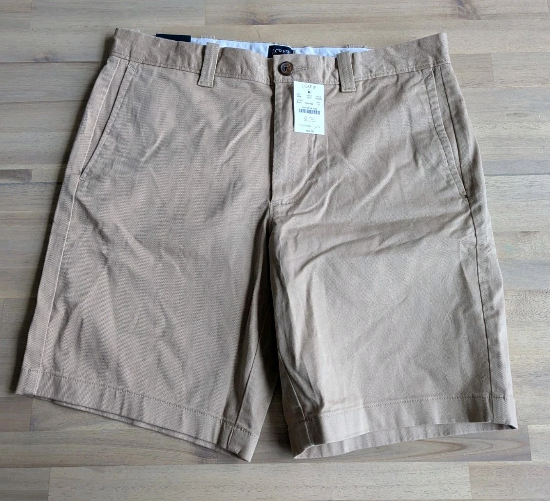J. CREW Khaki Shorts (Sz 31) NEW!