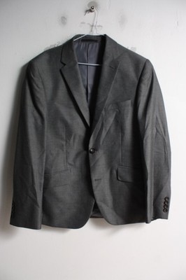 Marks and Spencer Mens Tailored Fit Suit Jacket Blazer - Grey - Size 38 S (A22)